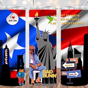 Bad Bunny, Debi Tear Mas Fotos tumbler wrap, DTMF PNG, tumbler wrap, 20oz sublimation tumbler wrap, Puerto Rico skinny tumbler, concho, SVG