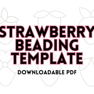 Downloadable Strawberry Beading Template for Indigenous Beadwork