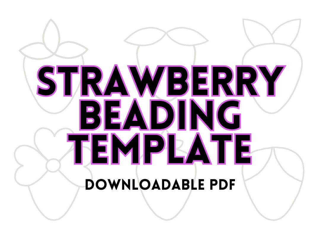 Downloadable Strawberry Beading Template for Indigenous Beadwork Etsy Downloadable Strawberry Beading Template for Indigenous Beadwork Etsy