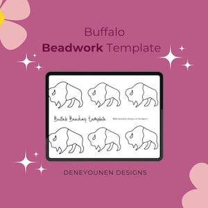 Downloadable Buffalo Beading Template | Indigenous Beadwork
