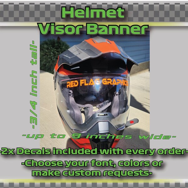 Helmet Visor Strip Etsy