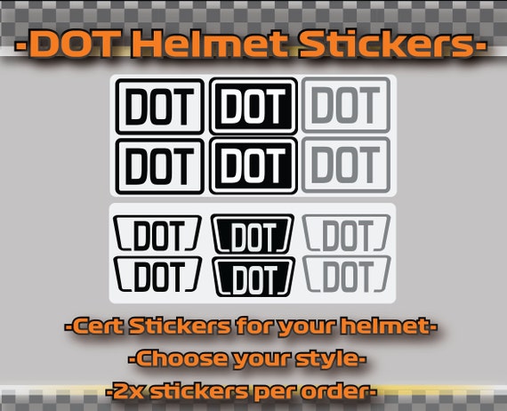 Paquete de 4 pegatinas para casco de motocicleta DOT, pegatinas de vinilo  D.O.T, vendedor de EE. UU. -  México
