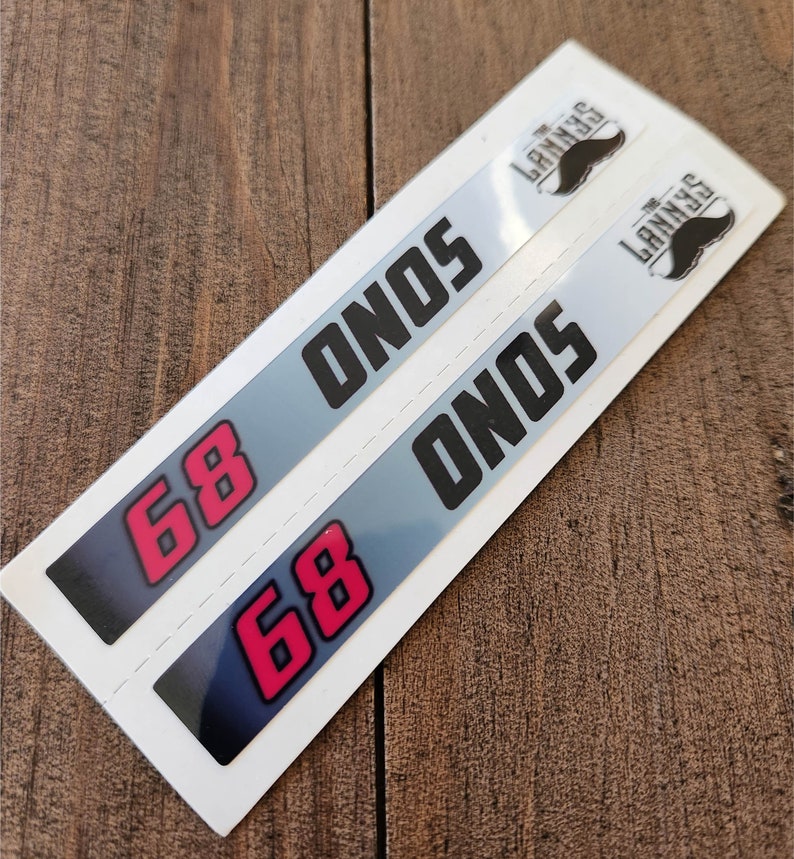 Personalized Hockey Stick Name Tags With Team Logos and Colors Etsy