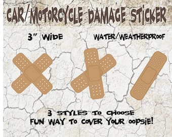 Bandaid stickers for nurses paramedics cars helmets and more