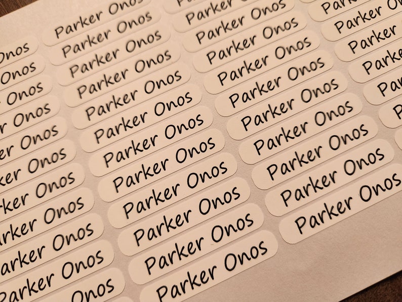 Iron on Custom Name Tags for Clothing and Fabrics Etsy