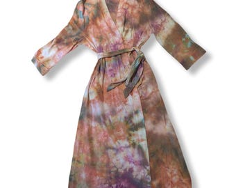 Small Ice Dye Tie Dye Robe