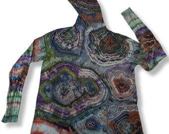 2X Geode Bamboo Tie Dye Outdoor Sun Shirt