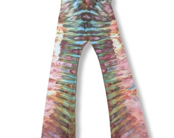 XL Ice Dye Tie Dye Flare Yoga Pants