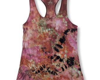 XL Red Black Tie Dye Tank