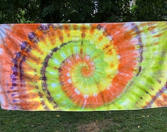 Spiral Tie Dye Beach Towel