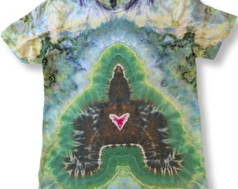 Medium Cat Butt Ice Dye Tie Dye T Shirt