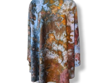 Custom Ice Dye Tie Dye Poncho/Tunic