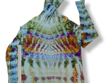 XL Sandy Trails Bamboo Tie Dye Outdoor Sun Shirt
