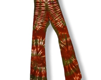 XS Earthy Dyed Tie Dye Yoga Pants