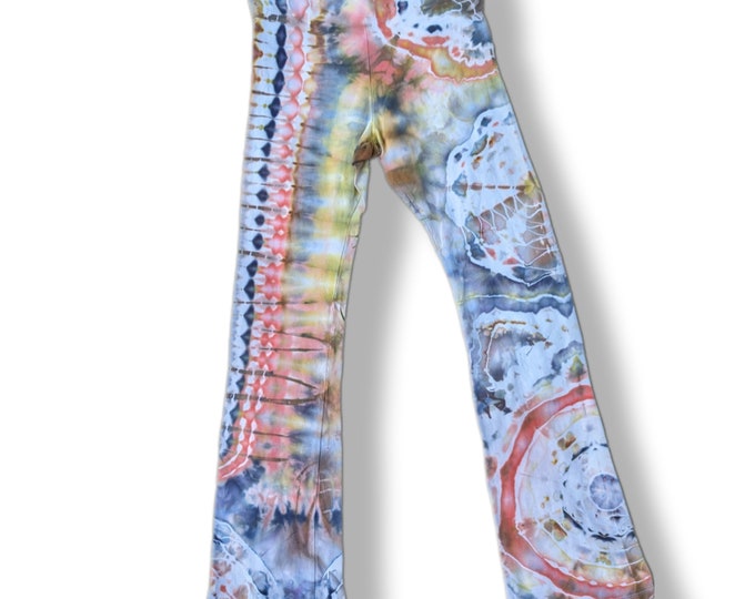 Featured listing image: Medium Pastel Mandala Tie Dye Yoga Pants / Dancing Robin Tie Dye Yoga Pants