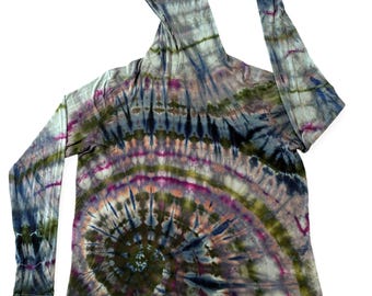 2X Ice Dye Spiral Bamboo Tie Dye Outdoor Sun Shirt
