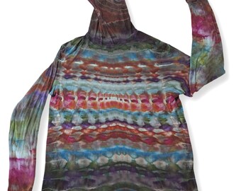 XL Psychedelic Trails Bamboo Tie Dye Outdoor Sun Shirt