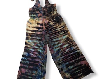 2X Old Navy Waist Defined Halter Tie Dye Jumpsuit