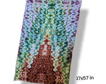 Space Invaders Glitch Tie Dye Tapestry