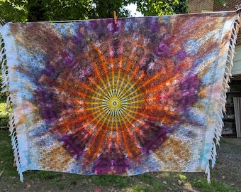 Sunburst Mandala Tie Dye Sarong