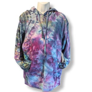 Medium Purple Ice Dye Tie Dye Hoodie