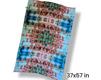 Green Brown Glitch Variation Tie Dye Tapestry