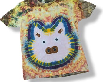 Medium Pig Face Tie Dye T Shirt