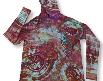 Large Geode Bamboo Tie Dye Outdoor Sun Shirt