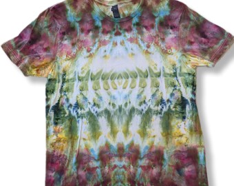 Medium Sideways Cosmic Swirls Tie Dye T Shirt