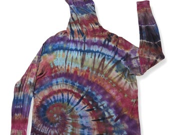 Large Geode Bamboo Tie Dye Outdoor Sun Shirt