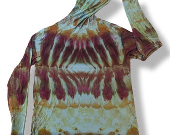 Large Trails Bamboo Tie Dye Outdoor Sun Shirt