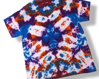 Large Diamond Heavy Cotton Tie Dye T-Shirt
