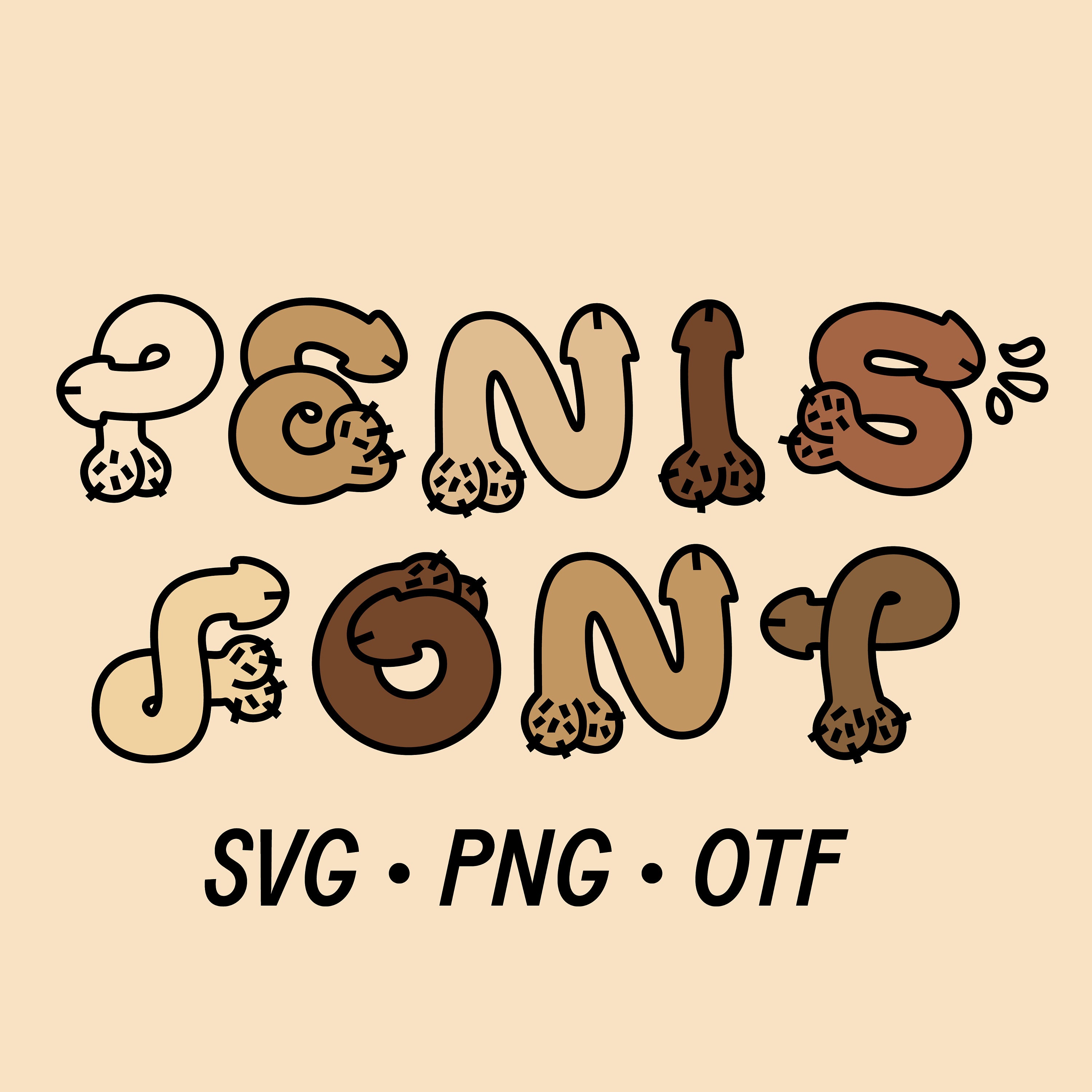 Penis Font Svg Png Funny Cartoon Naughty Designs Downloads Png Clipart Font Design