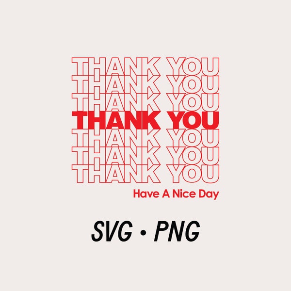 Thank You Shopping Bag SVG PNG, Please Come Again | Designs Downloads, PNG Clipart, Shirt Tote Design, Re-Usable Plastic Shopping Bag Theme