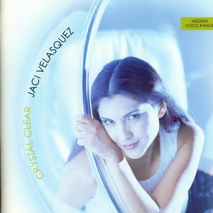 Jaci Velasquez, Crystal Clear 2000 songbook and CD, sheet music, 95 pages, 11 songs. Piano, vocal, guitar chords in medium voice range.