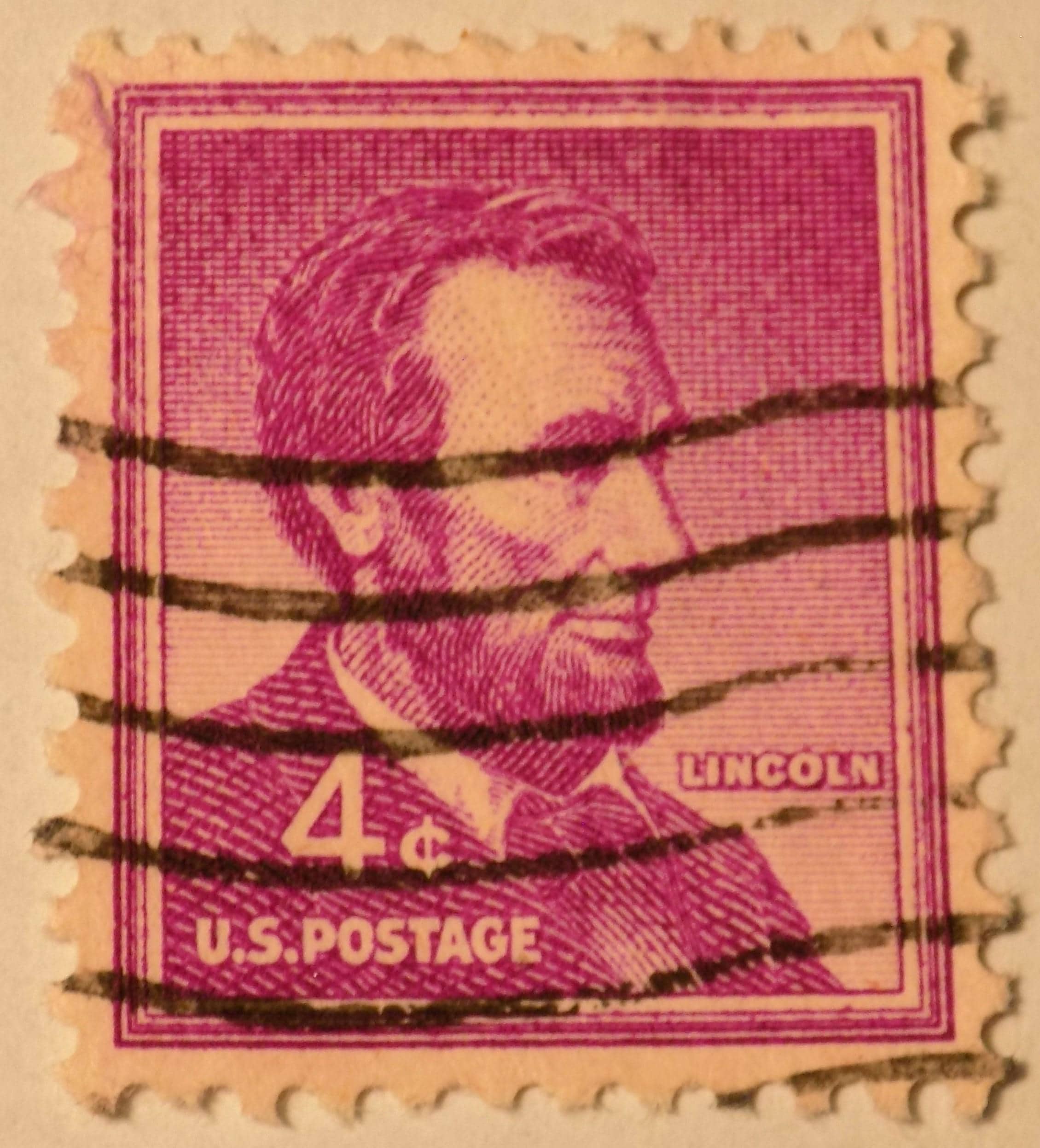 4 Cent Lincoln Stamp - Etsy