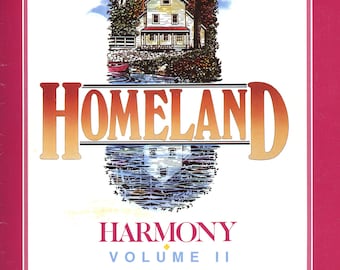 Homeland Harmony Vol. II: New & Old Gospel Favorites songbook, 1991 sheet music, 100 songs.  Piano, vocals, guitar chords.