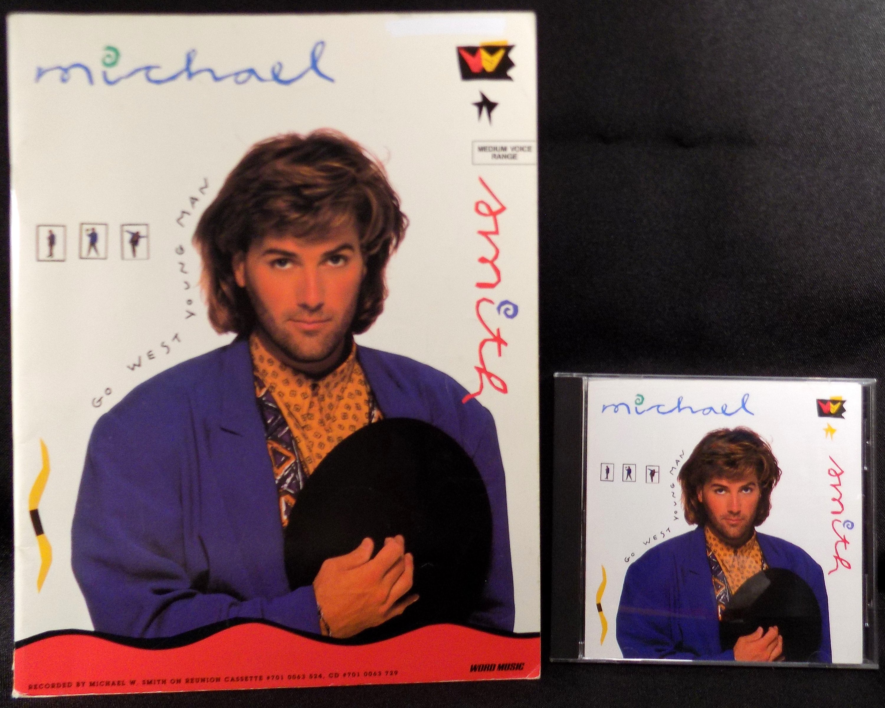 Michael W Smith, Go West Young Man 1990 Songbook \u0026 CD, Sheet Music, 71  Pages, 10 Songs. Piano, Vocal, Guitar Chords for Medium Voice Range - Etsy, image size:3000x2400