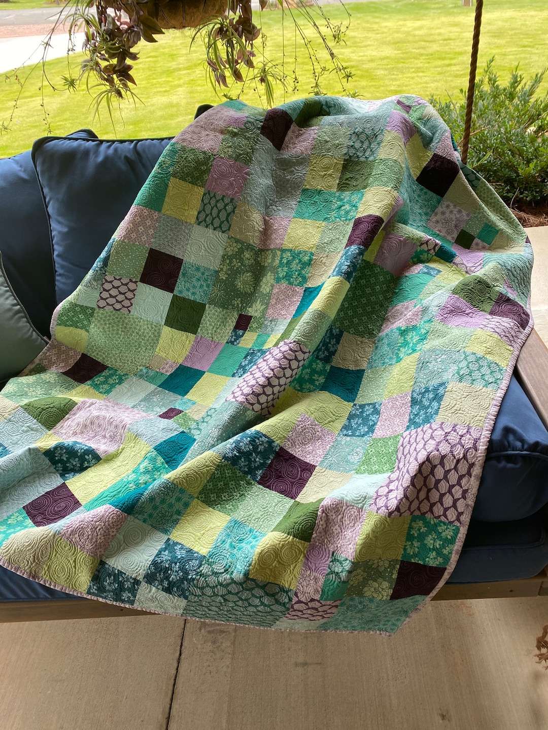 Handmade Quilt Throw/toddler Quilt Etsy