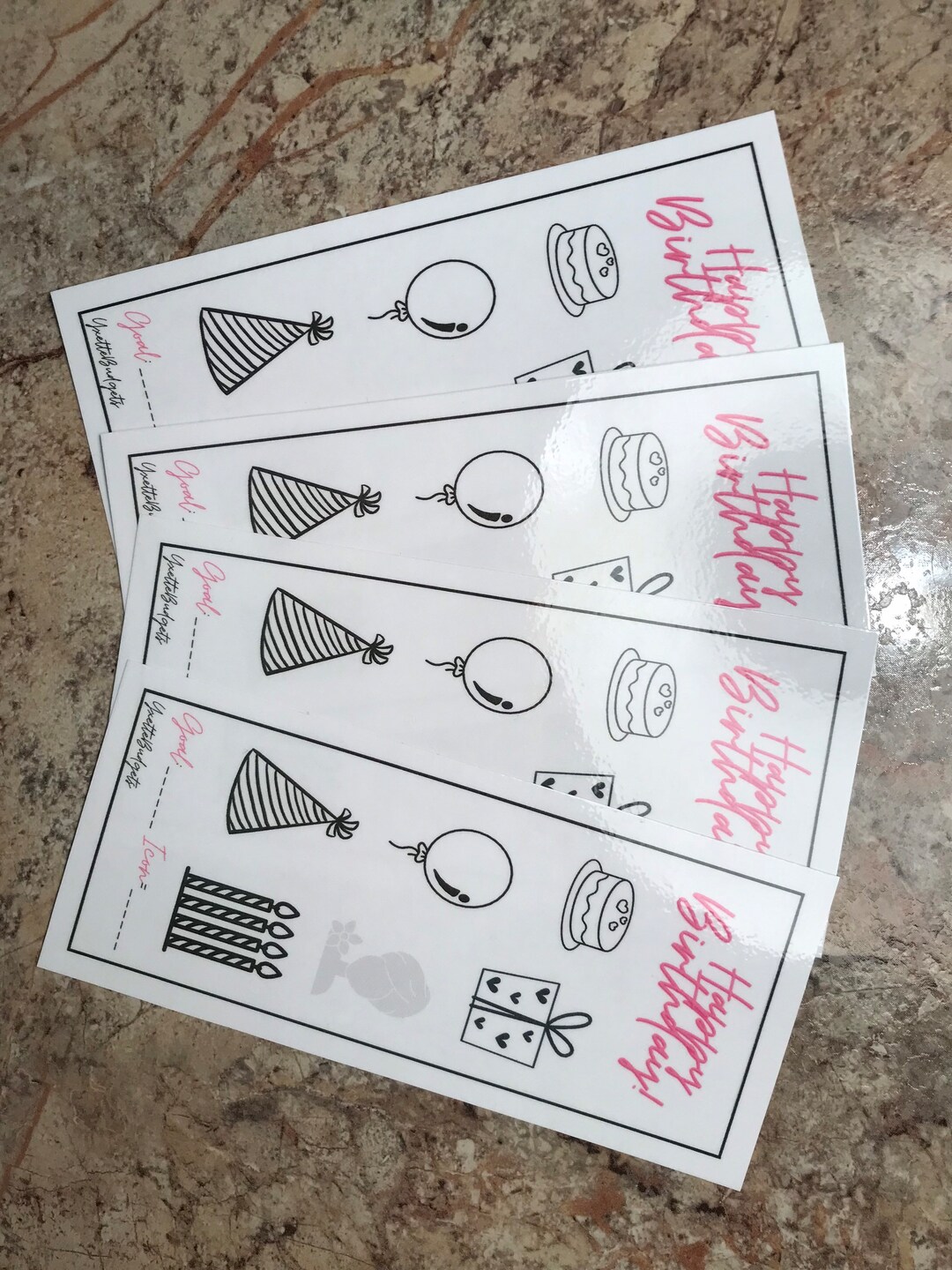 Laminated Birthday Savings Challenge Etsy