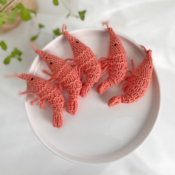 Amigurumi KNITTING PATTERN, Shrimp