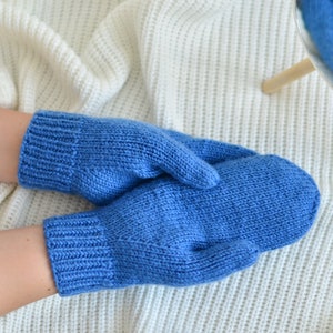 Basic Mittens Knitting Pattern PDF, Classic Womens Mittens Tutorial ...