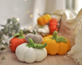 Zestaw wzorów na dzierganą dynię: dekoracja na Halloween i jesień (wzór w formacie PDF)