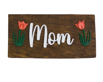 Personalized Mom Gift Mom Wood Sign Personalized Gift for Mom Custom Mom Gift Mom Sign Mom Birthday Gift Mom Wooden Sign Gift for Mother