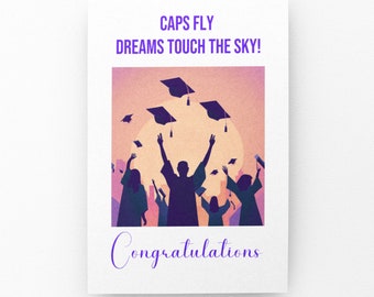 Printable Graduation Card Congratulations High School Graduate College Graduate Instant Download And Print Card Congrats Proud Of You Card
