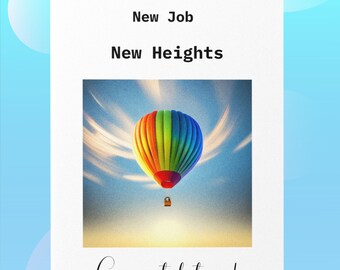 Printable New Job Card Coworker Leaving Goodbye Card For Coworker Success In New Job Card Congrats In New Job Goodbye Colleague Card Friend