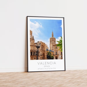 Valencia Poster Print - Valencia City Print - Spain Print - Home Decor - Home Trend - Home Accessories - Wall Prints - Travel - Gift