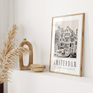 Amsterdam Poster Print - Amsterdam City Print - Netherlands Print - Home Decor - Home Trend - Home Accessories - Wall Prints - Gift - Travel