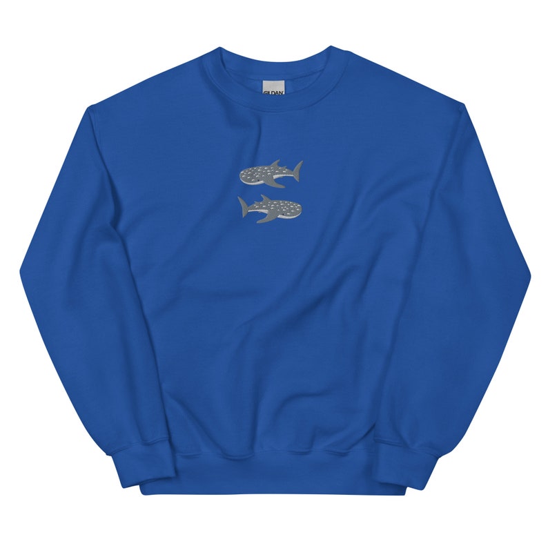 Embroidered Whale Shark Sweatshirt, Whale Shark Shirt, Shark Gifts, Marine Sweatshirt, Shark Sweatshirt, Shark Shirt, Ocean Sweatshirt