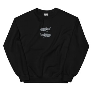 Embroidered Whale Shark Sweatshirt, Whale Shark Shirt, Shark Gifts, Marine Sweatshirt, Shark Sweatshirt, Shark Shirt, Ocean Sweatshirt